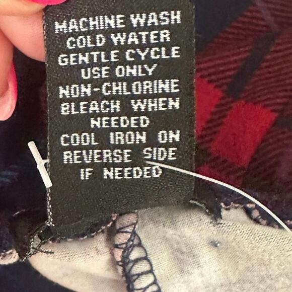 Rue21 Red & Navy Plaid Fit & Flare Skater Dress Large Cut-Out Back Stretchy Knit - Picture 3 of 5